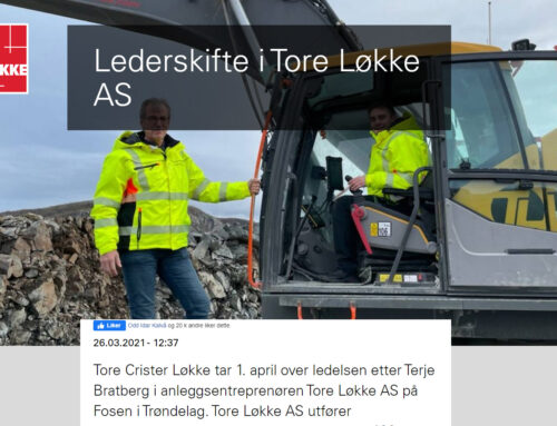 Lederskifte i Tore Løkke AS
